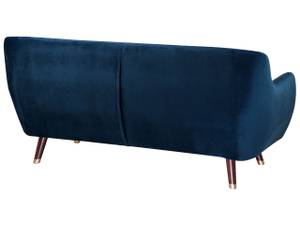 3-Sitzer Sofa BODO Blau - Gold - Marineblau - Eiche Dunkel