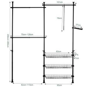 Rangement pour vêtement FRG34-SCH Noir