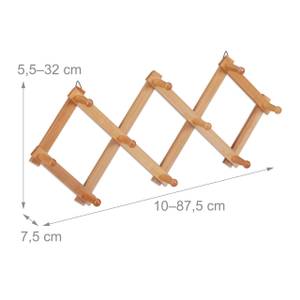 2x Garde robe mural en bois pliable Marron clair