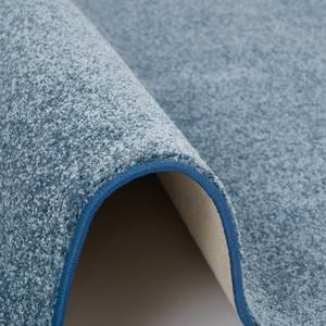 Hochflor Velours Teppich Luna Rund Blau - 160 x 160 cm
