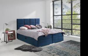 Boxspringbett ARIZO BIS Blau - Holzwerkstoff - 182 x 118 x 210 cm