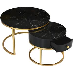 Table basse MARBEve Ⅱ (lot de 2) Noir