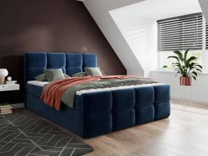 Boxspringbett Fuego Blau - Breite: 189 cm