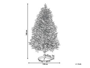 Weihnachtsbaum JACINTO Schwarz - Grün - Kunststoff - 130 x 180 x 130 cm