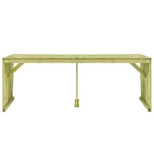 Gartentisch Braun - Massivholz - Holzart/Dekor - 220 x 80 x 220 cm