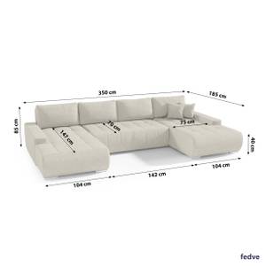 Ecksofa Dhaka U Beige