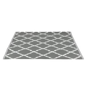 Outdoor-Teppich Grau - Weiß - Kunststoff - 150 x 1 x 200 cm