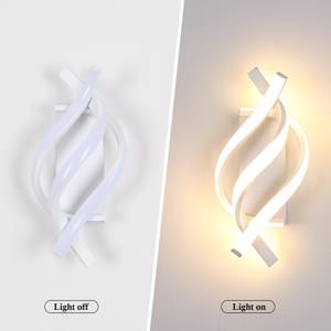 Twist LED Wandlampe Weiß - Metall - 15 x 12 x 34 cm