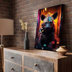 Leinwandbild Hyena Graffiti 30 x 45 cm