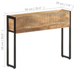 Pflanzkübel 321938 Braun - Massivholz - Holzart/Dekor - 20 x 68 x 90 cm