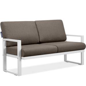 Gartensofa FRENA 2-Personen Beige - Weiß