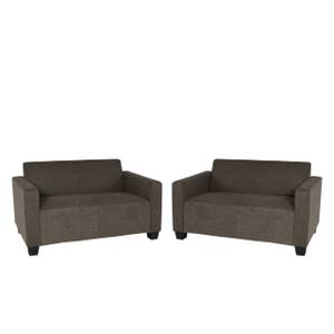 Sofa-Garnitur Moncalieri (2er-Set) Braun