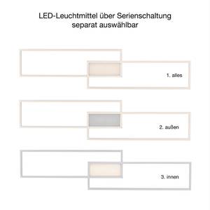 LED Deckenleuchte ASMIN Silber - Metall - 110 x 6 x 110 cm