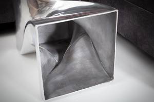 Beistelltisch TWIST Silber - Metall - 30 x 45 x 30 cm
