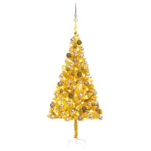 Sapin de noël artificiel Doré - Rosé - 93 x 180 x 93 cm