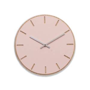 Horloge murale 32367 Rose foncé - Argenté