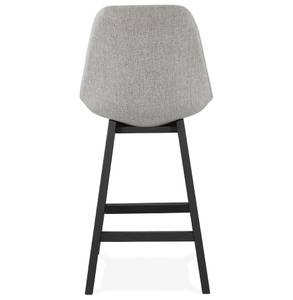 Tabouret De Bar TERESA Noir - Gris - Chêne foncé