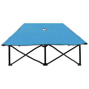 Sonnenliege 3004998 Blau - Metall - 124 x 44 x 194 cm