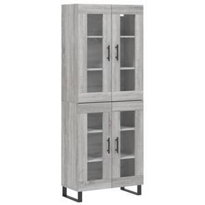 Highboard DE7133 Grau - Holzwerkstoff - 34 x 180 x 70 cm