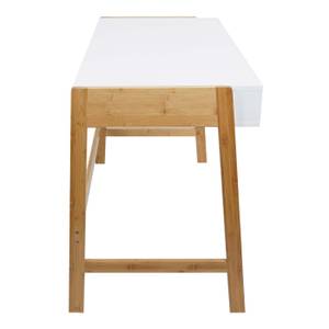 Schreibtisch K12 Weiß - Holz teilmassiv - 115 x 76 x 58 cm