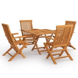 Garten-Essgruppe (5-teilig) 3059584 Braun - Massivholz - Holzart/Dekor - 85 x 76 x 85 cm