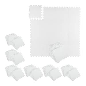 72 x Bodenschutzmatte weiß 30x30cm Weiß - Kunststoff - 30 x 1 x 30 cm