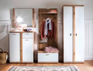 Garderobe Tortona 10-OK Weiß - Holzwerkstoff - Holzart/Dekor - 240 x 197 x 38 cm