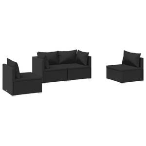 Garten-Lounge-Set (4-teilig) 3013635-7 Schwarz