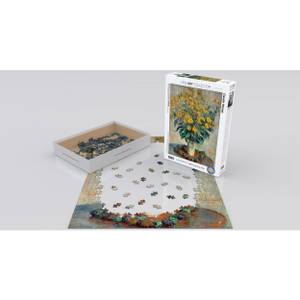 Puzzle Gartenkurbis Blumen 1000 Teile Papier - 26 x 6 x 36 cm