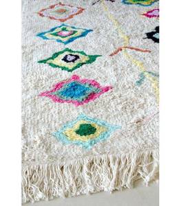 Baumwollteppich Kaarol - 140 x 200 Naturfaser - Textil - 140 x 1 x 200 cm