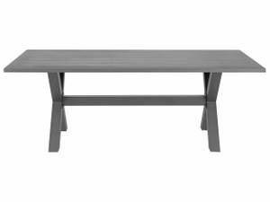 Table de jardin CASCAIS Gris - Métal - 105 x 74 x 200 cm