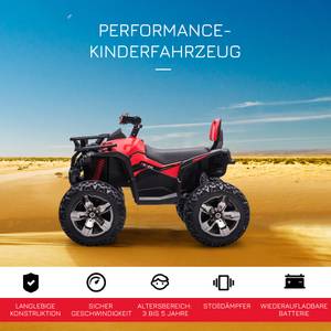 Elektrischer Kinderbuggy 370-170V90RD Hochglanz Rot