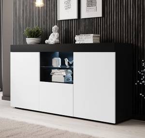 Sideboard Natolia Schwarz - Weiß