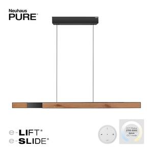 LED Pendellampe PURE MOTO-RISE Braun - Metall - 120 x 240 x 120 cm