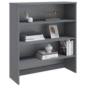 Highboard-Oberteil DE5341 Grau - Massivholz - 30 x 100 x 90 cm