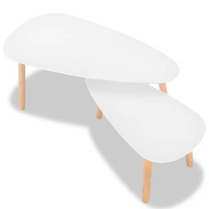 Table basse 299426 (lot de 2) Blanc