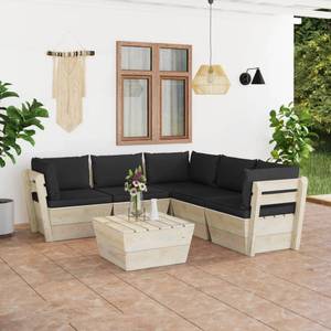 Garten-Lounge-Set (6-teilig) 3016490-13 Schwarz