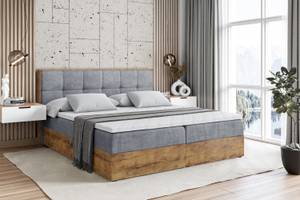 Boxspringbett LOLLI7 Grau - Breite: 200 cm - H3