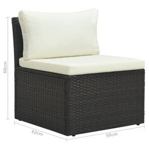 Gartensofa-Set Braun - Metall - 180 x 66 x 59 cm