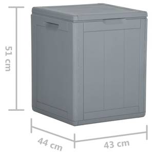 Boîte de rangement 3013132-2 Gris - Matière plastique - 43 x 51 x 44 cm