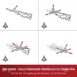 Künstlicher Weihnachtsbaum 830-242V91 Weiß - Kunststoff - 60 x 120 x 60 cm