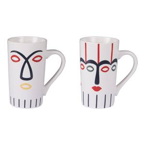 Coffret de 2 mugs XXL Awa Blanc - Porcelaine