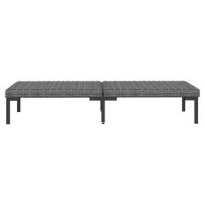 Salon de jardin 318606 (lot de 3) Gris - Métal - Polyrotin - 70 x 61 x 70 cm