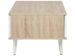 Table basse SWANSEA Marron - Blanc - Bois manufacturé - 120 x 46 x 60 cm