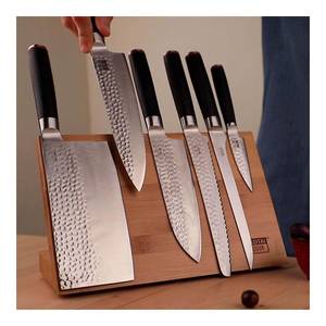 Porte-couteaux magnétique KOTAI en bambou (pliable) - 30 x 22 cm