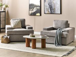 Sessel ALLA 2-tlg Braun - Taupe - 2er Set