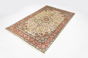 Orientteppich - 223x143cm Beige - Naturfaser - 143 x 1 x 223 cm