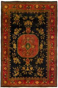 Teppich Ghom XIII Schwarz - Textil - 186 x 1 x 286 cm