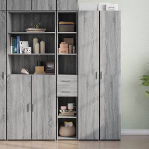 Highboard DE8093 Grau - Holzwerkstoff - 43 x 185 x 30 cm