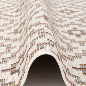 In & Outdoor Teppich Campus Fliesenoptik Beige - Textil - 80 x 1 x 150 cm